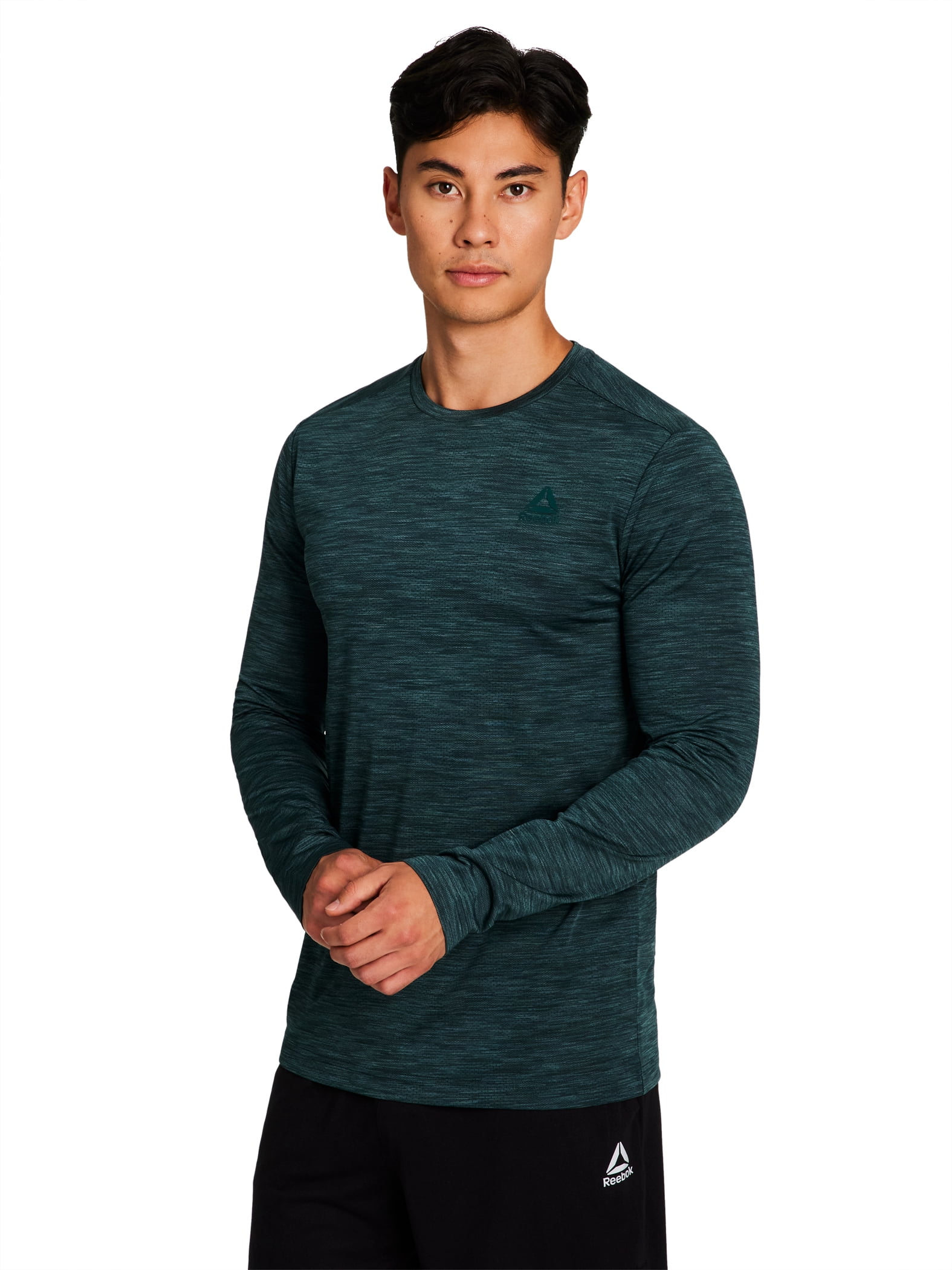 Reebok Mens and Big Mens Stride Performance Long Sleeve Shirt, Sizes XS-5XL