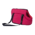 thumbnail image 2 of Sac de Transport pour Animaux de Compagnie, Sac de Voyage pour Chien Chat, Sac à Main pour Chien Chat, Sac à Bandoulière pour Animaux, Siège Auto Respirant pour Chien Randonnée Rouge 45x22x20cm, 2 of 9