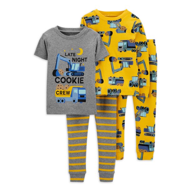 Carter's Child of Mine Baby and Toddler Boy Pajama Set, 4Piece, Sizes