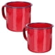 thumbnail image 4 of 2 piezas de esmalte de esmalte Vintage Copa de agua Vintage Copas para beber para el hogar Topas de agua de la oficina, 4 of 7