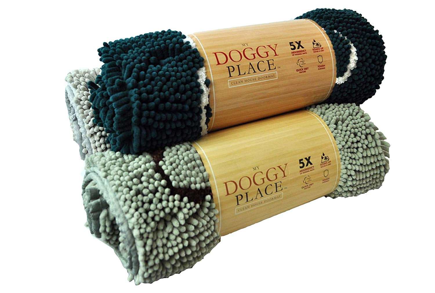 My Doggy Place Ultra Absorbent Microfiber Dog Door Mat, Durable