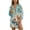 Beach Starfish Seashell, variant on Horse Flower Print Long Sleeve Swimsuit Coverup for Women Button Down Bathing Suit Cover Up Shirt Casual Beach Dress Resort Wear, Size M