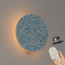 Kiven Battery Operated Wall Sconce with Remote Control,Rechargeable Glam Wall Sconces Indoor,1 Set Dimmable Wall Light for Reading,Bedside, Wall Decor, Dark Corner