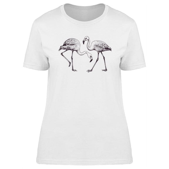 Flamingo Vintage Design T-Shirt Women -Image by Shutterstock, Female Medium