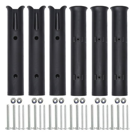 2/3/4/6PCS Tube Fishing Rod Holders Racks With Screws Portable Fishing Pole Holders Support For Boats Trailer