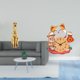 thumbnail image 2 of 1 Figura de , estatua dorada de animal, reloj de pared de gato, escultura de resina, silencioso, sin , adorno de reloj de gato adecuado, 2 of 8