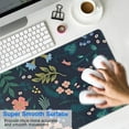 thumbnail image 4 of Long Mouse Pads for Desk,Pioneer Flower Floral Print Pattern Desk Mats on Top Of Desks, Desk Mouse Pad Extra Large with 3mm Non-Slip Base and Stitched Edge for Gaming,Office,Work,Home 31.5"x11.8", 4 of 6