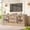 Oak, variant on 65 Inch Farmhouse TV Stand with Power Outlet, Wood Entertainment Center with Glass Doors, 3 Storage Cabinets & 1 Drawer Media Console Table for Living Room & Bedroom, Brown