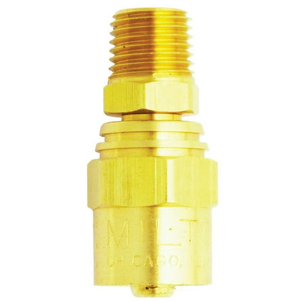 Male End Reusable Brass Hose Fitting