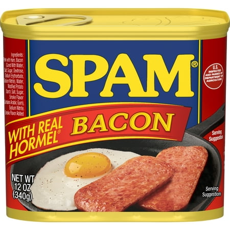 UPC 037600336581 product image for SPAM with Real HORMEL Bacon  7 g protein  12 oz Aluminum Can | upcitemdb.com
