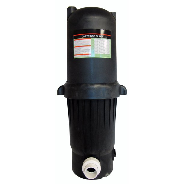 Deluxe Cartridge Filter System with Pressure Gauge for Swimming Pools