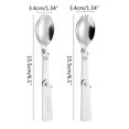 thumbnail image 3 of CIYISON Folding Spoon Fork Sporks Stainless-Steel Pocket Tableware Protable Camping Utensil for Outdoor Hiking Picnic Barbecue, 3 of 17