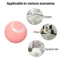 thumbnail image 2 of Interactive Cat Ball Toy with Auto-Rolling Function - ABS & Silicone Material for Teething and Chewing, Self-Entertaining Pink Pet Plaything, Includes 1 Toy Ball and 1 Type-C Cable, Compact 4.3cm, 2 of 6