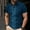 Blue, variant on Gifts Dianli Spring Summer Men's Printed Short Sleeve Collar Button-Up Shirt Lightweight Breathable Linen-Blend Pocket Casual Beach Vacation Office Daily Wear Spring Summer