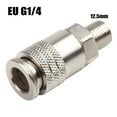 thumbnail image 2 of 2Pcs Pneumatic Fitting Eu Pneumatic Connector G1/4 Male Thread Pneumatic Fitting Quick Release Coupling Air Hose Fitting, 2 of 8