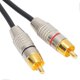 thumbnail image 4 of 2 RCA Male to 2 RCA Male o Cable with Aluminum Alloy Connector for Xbox 360, Black, 1m, 4 of 4