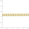 thumbnail image 2 of Beautiful 10k 5.25mm Semi-Solid Curb Link Chain, 2 of 2