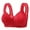 Red, variant on Front Closure Bras for Women Comfortable No Underwire Push Up Bra for Women with Support