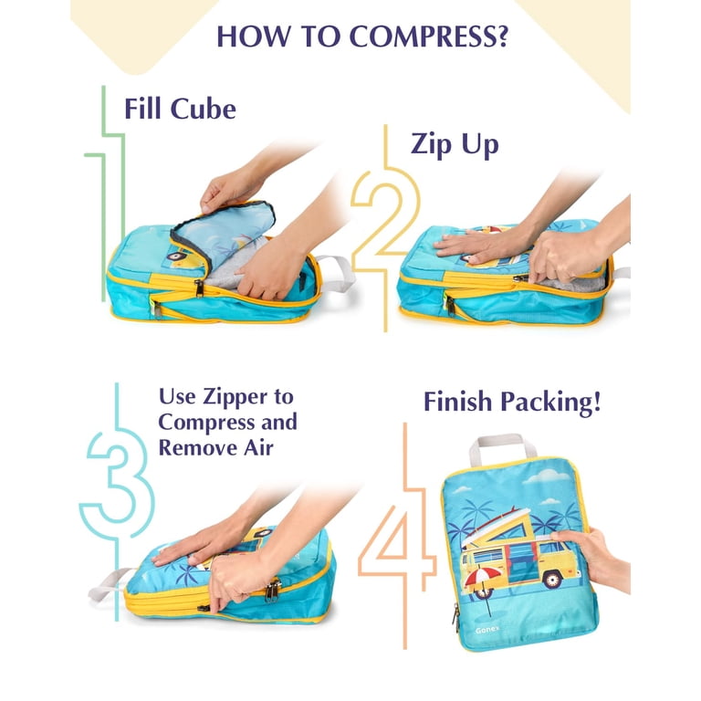 Gonex 10-Piece Compression Packing Cubes for Travel photo 2