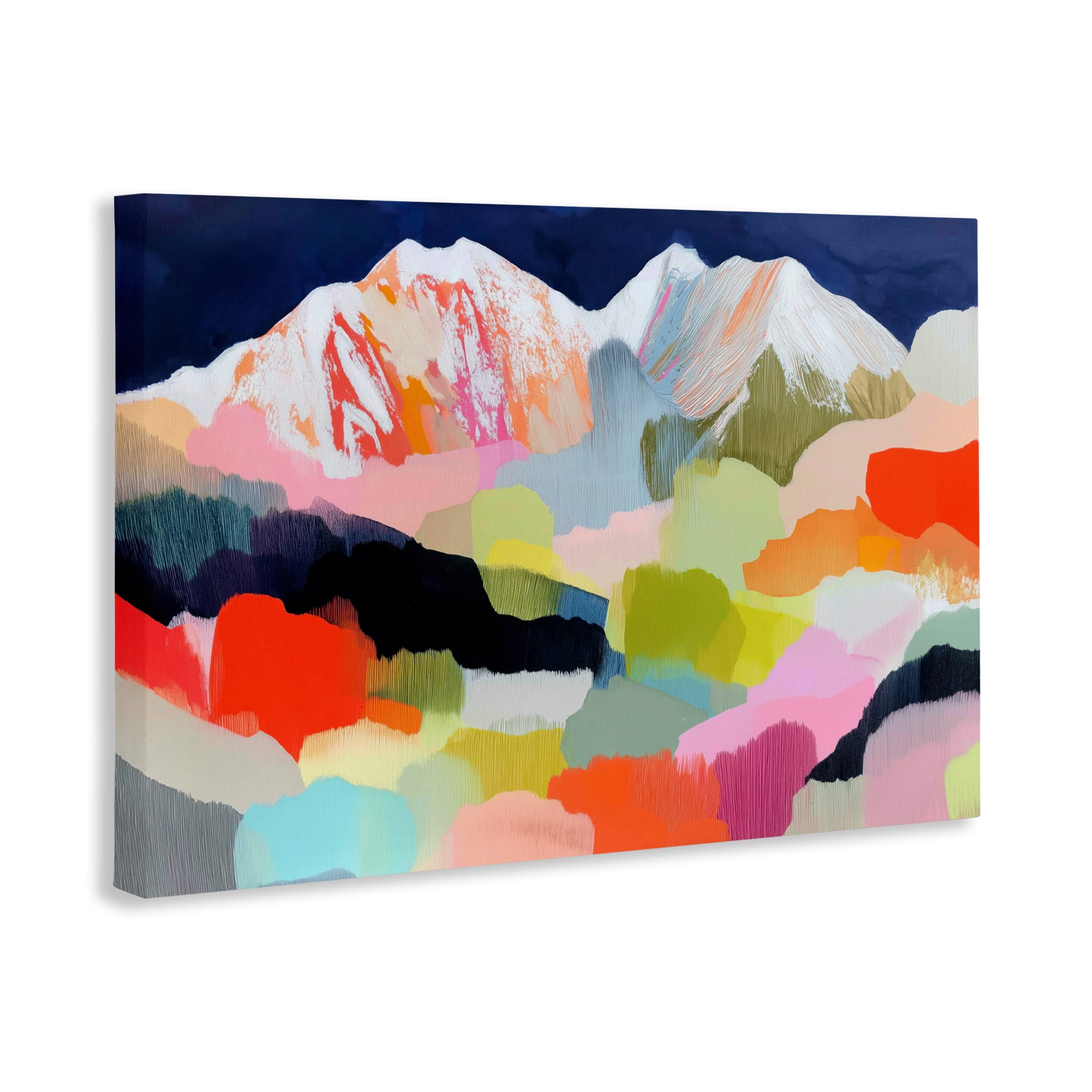 Stupell Industries Alpine Glow in Vibrant Mountains Canvas Wall Art, design by Chromatic Storm Studio