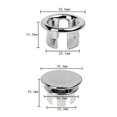 thumbnail image 2 of Juego de 8 anillos de desbordamiento de fregadero YUANXCMXG Tapa de desbordamiento redonda Cubierta, 2 of 5