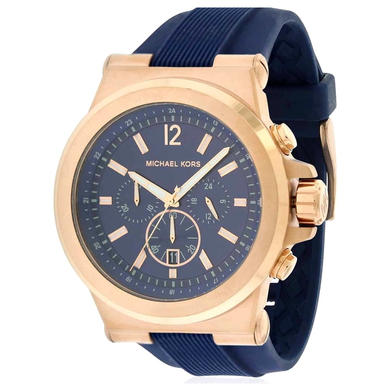 シリコン時計 Dylan Kors 【希少】値下！Michael MK8295 Quartz Dial Analog Silicone Blue Women's MK8295 Dylan Kors Michael 時計