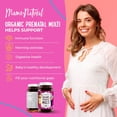 thumbnail image 2 of Mama Natural Organic Prenatal Vitamins for Women Vegan (30 Servings) | One A Day Prenatal Vitamins for Pregnant Women | Food Based, Non-GMO & Gluten-Free - Pre Natal Multivitamin with Folate, 2 of 5