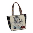 thumbnail image 1 of Milaget Canvas Shoulder Bag Lightweight Big Capacity Female Satchel Handbag for Shopping Cat, 1 of 9
