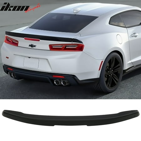 Lip Mount Spoiler - 16-18 Chevy Camaro Factory Style Flush Mount 3-Piece Blade Trunk Spoiler