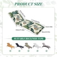 thumbnail image 3 of Outdoor Chaise Lounge Chair Cushion 75.98" x 22.83" Waterproof, High-Density Foam, Adjustable Straps, Patio Pool Deck Furniture Cushion (Hawaii), 3 of 16