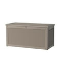thumbnail image 3 of MAYEERTY 260 Gallon Outdoor Deck Box, Large Capacity Storage Box for Patio Furniture Cushions, Pillow with Wheels, Light Brown, 3 of 8