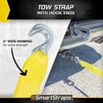 thumbnail image 6 of WINSTON PROD SmartStraps 30’ Commercial Duty Tow Strap with Hooks — 9,000lbs Break Strength, 3,000lbs Safe Work Load – Recovery Strap for Stuck Vehicles and Machinery, 6 of 9
