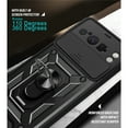 thumbnail image 4 of Heavy Duty Case for Google Pixel 8 Pro with Camera Lens Sliding Cover & Ring Holder Kickstand, Shockproof Rugged PC + Soft TPU Hybrid Magnetic Car Mount Case for Google Pixel 8 Pro, Green, 4 of 10