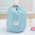 thumbnail image 2 of Bolsa organizadora de viaje Bolsa de cosméticos con cordón de moda portátil de viaje impermeable de gran capacidad, bolsa de almacenamiento multifuncional ligera en forma de barril, 2 of 8