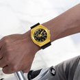 thumbnail image 6 of SMAEL Men Octagonal Analog Digital Sports Watch Waterproof TPU Strap Alloy Dial Man Gift, 6 of 7