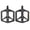 Black, variant on AOOOWER 7 Color Option Bicycles Pedals Platform with Double Bearing & Reflective Strips and Light Weight Nylon for Long Ride