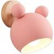 thumbnail image 1 of Lámpara de pared creativa para habitación de niños (rosa), cabeza de ratón con personalidad simple, lámparas de noche para habitación de niños con troncos de dibujos animados cálidos, 1 of 5
