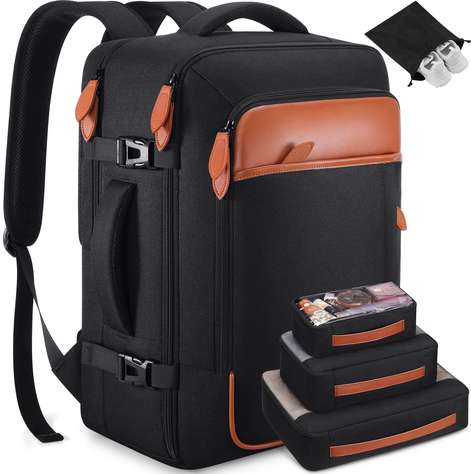 UKEIN 42L Expandable Travel Backpack with Packing Cubes photo 1