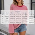 thumbnail image 4 of XUNKUSGA Womens Striped Tops Casual Loose Long Sleeve Crewneck Pullover Top Fashion Drop Shoulder Oversized Tunic Tops Comfortable Soft Fall Sweatshirt for Daily Wear S, 4 of 7