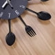 thumbnail image 2 of Reloj De Pared De Cocina, Reloj De Pared De Metal, Tenedor Para Restaurante, 2 of 7