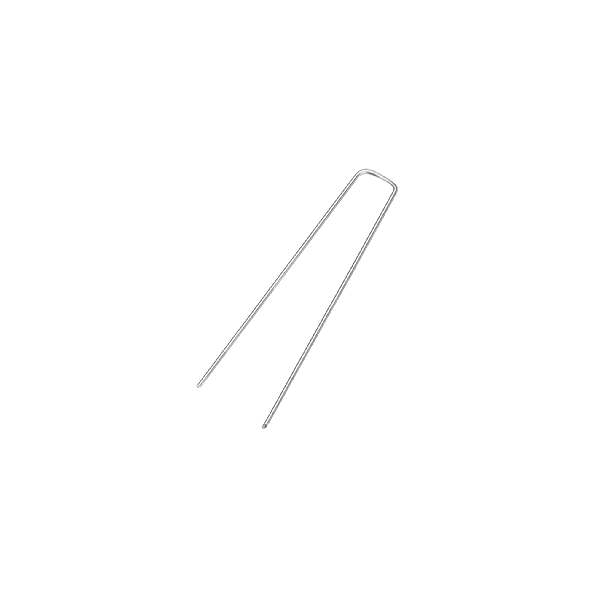Lot De 100 Piquets En U En Acier Galvanisé Pour Jardin - 15.2 Cm, Idéal Pour Membrane Anti-mauvaises Herbes Et Gazon Artificiel - 5