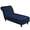 Navy, variant on Luxury Velvet Chaise Lounge Slipcover – High-Stretch, Machine Washable Cover for Armless Chaises – Indoor Chaise Cover for Living Room, Sofa, Bedroom (Taupe)