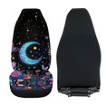 thumbnail image 6 of POLERO Breathable Vehicle Seat Covers for Van, Washable Nonslip Front Seat Cover Polyester Set of 2, Moon Star Flower Field, 6 of 9
