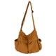 thumbnail image 1 of Qarigey Bolso de mano elegante y práctico para mujer hecho de lona duradera bolso de hombro para adolescente Bolsas de mensajero y de hombro Marrón, 1 of 6