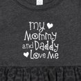 thumbnail image 4 of Inktastic Mommy and Daddy Love Me Valentine Girls Baby Dress, 4 of 5