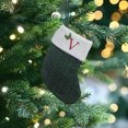 thumbnail image 2 of geerera 8 Inch Green Knit Christmas Stockings, Personalized Embroidered Letter Stocking, Festive Family Holiday Decor, for Fireplace Display, Gift Filling, Xmas Party Accents, 2 of 5