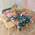 thumbnail image 4 of Pioneer Flower Floral Print Pattern Rectangle Tablecloth 60"x120",Waterproof Polyester Rectangle Table Cloth, Wipeable Spillproof Polyester Tablecloth for Dining, Camping, Indoor and Outdoor, 4 of 6