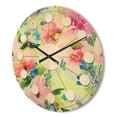 thumbnail image 3 of Designart 'Botanical Floral Retro IV' Mid-Century Modern Wood Wall Clock, 3 of 5