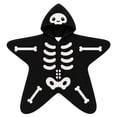 thumbnail image 4 of KAUOD Baby Halloween Star Romper Pumpkin Skeleton Ghost Fleece Hooded Bodysuit, 4 of 5