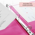 thumbnail image 4 of BAZIC 3 Ring Binder 1/2" Economy View Binders Fuchsia, Hold 100 Sheets, 4-Count, 4 of 7